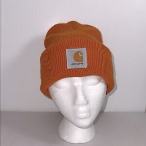 Carhartt A18 Acrylic Watch Hat beanie in orange